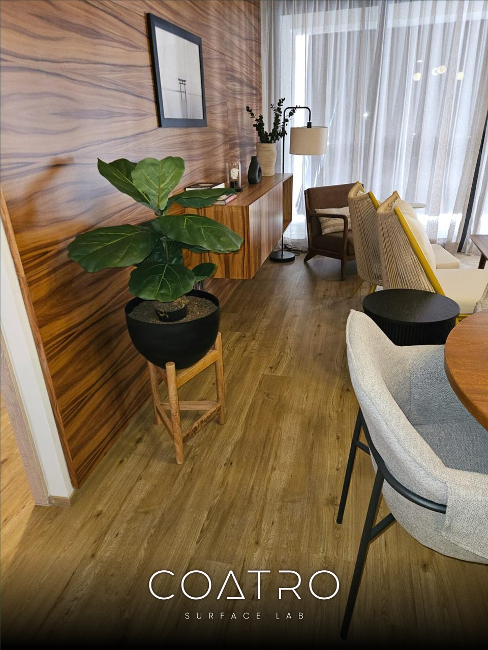 Duela Vinílica SPC - Roble Miel