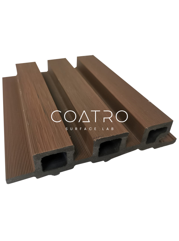 Panel R3 WPC Tabaco - Ranurado