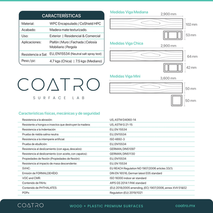 Viga WPC Mini Color Miel